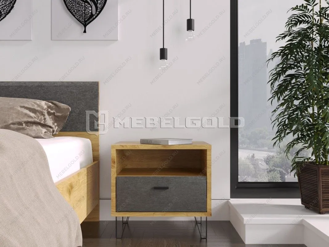 Тумба прикроватная Грейс KOM1S | изображение 1