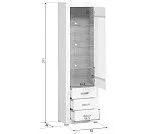 Шкаф с витриной Мальта REG1W3S | изображение 2