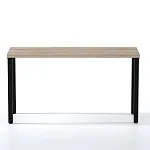 Стол письменный Ингар, 140х75х55 см, черный, столешница дуб беленый | изображение 3