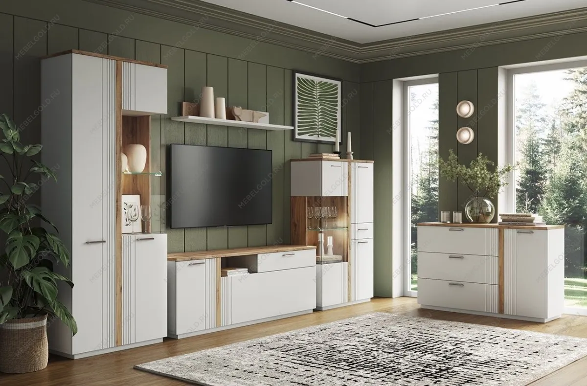 Шкаф с витриной Матео 1V2D1S P | изображение 2