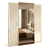 Шкаф Замира 4-дверный бежевый
