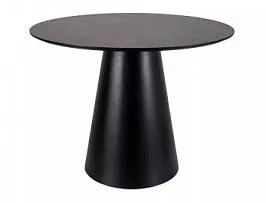 Стол обеденный Signal ANGEL 100 (эффект серого мрамора/черный)