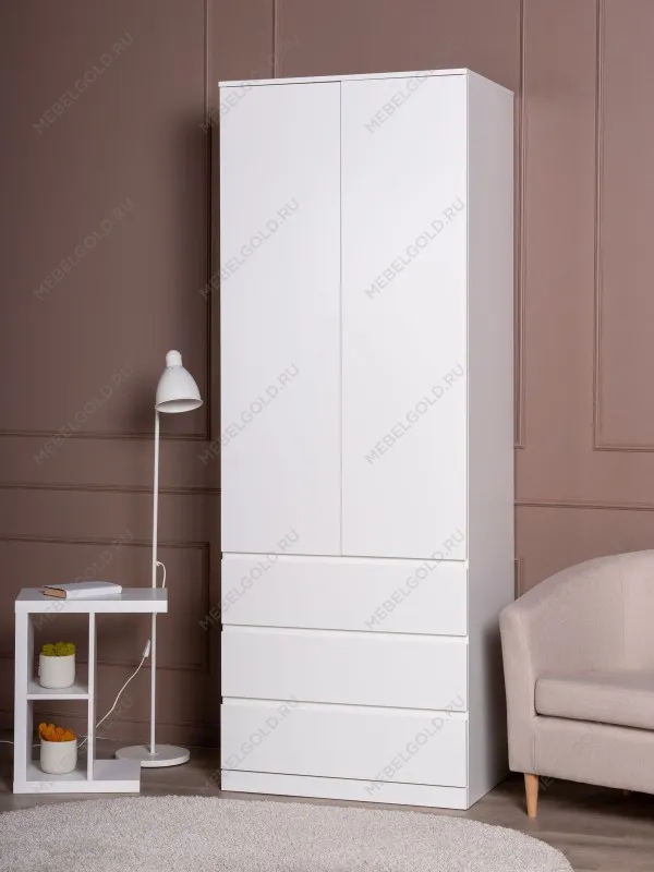 Шкаф распашной Варма СТОР, 80х57х222 см, белый | изображение 1