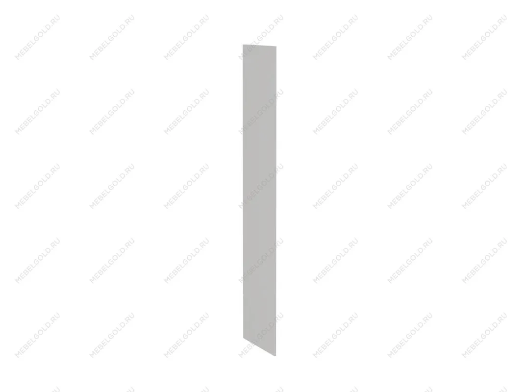 Бок замена шкафа-пенала П-1 правый, Ватель (16*550*2066) Экокожа Белый, 23806