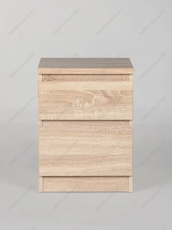 Тумба прикроватная Кастор, 2 ящика, 40х37х49 см, серая | изображение 8