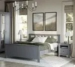 САГА тумба прикроватная серая | изображение 6