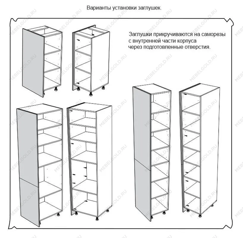 ЗН заглушка нижняя(820), Дублин (820*16*570) Дуб галифакс белый, 21505 | изображение 2