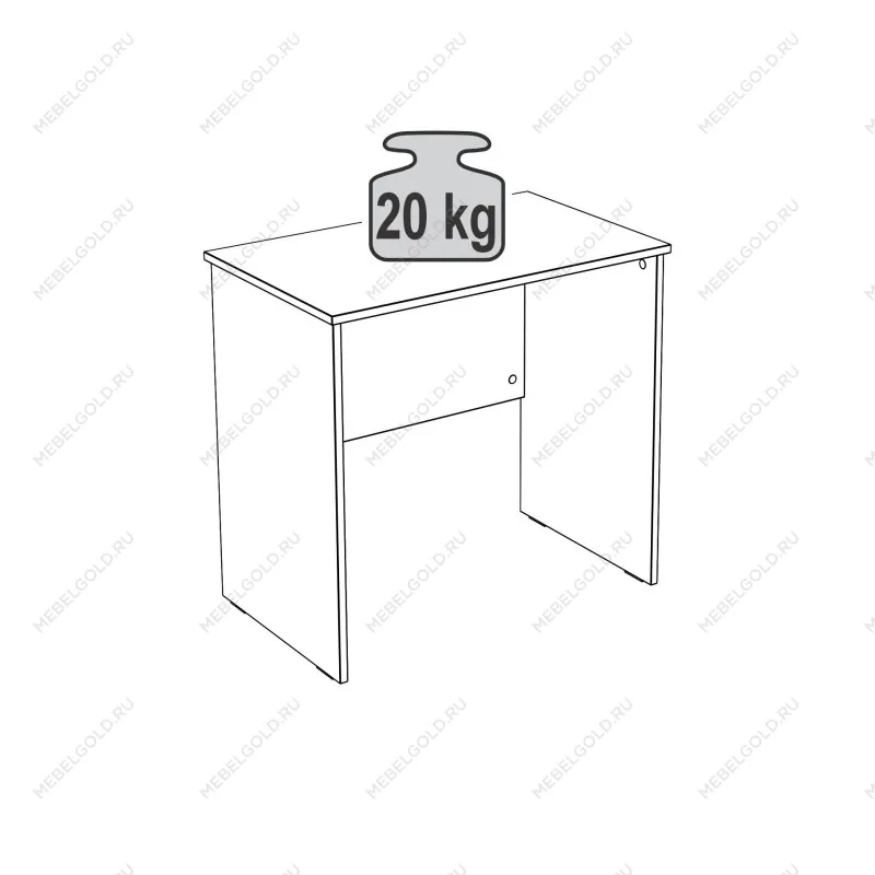 Стол письменный Кастор, 80х50х75 см, дуб сонома | изображение 9