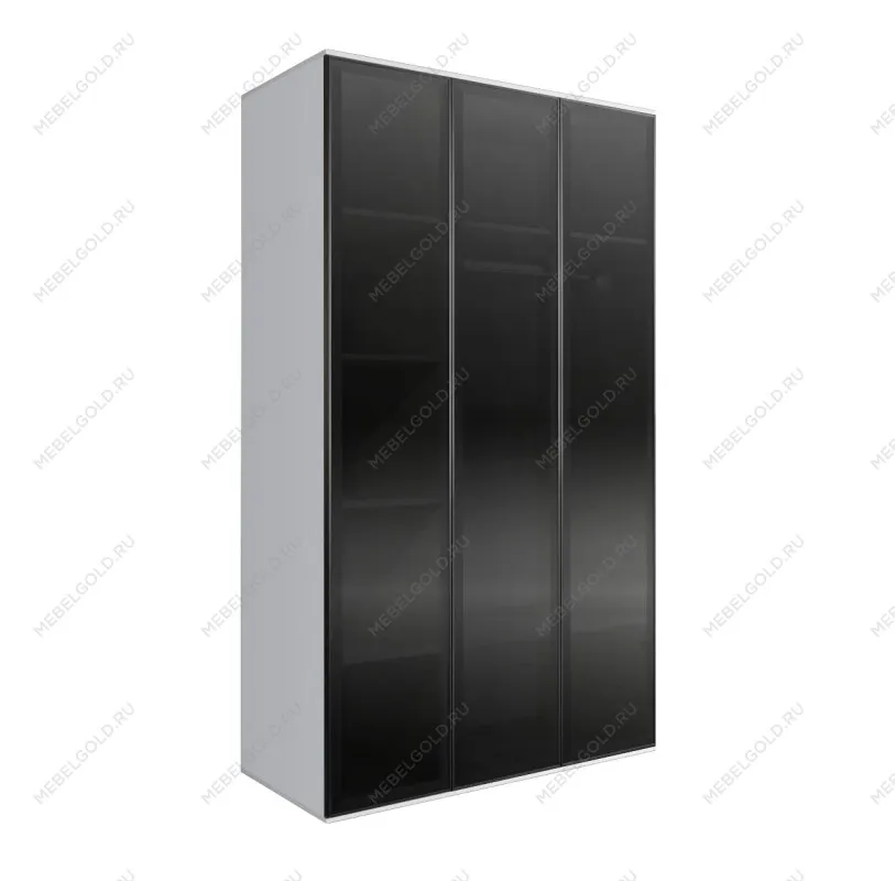 Шкаф 3-х дверный Bogemia Air (Белый/Черный) БМШ2/3(3)