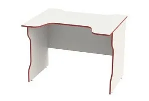 Стол компьютерный Вардиг, 100х75х82 см, белый/красный