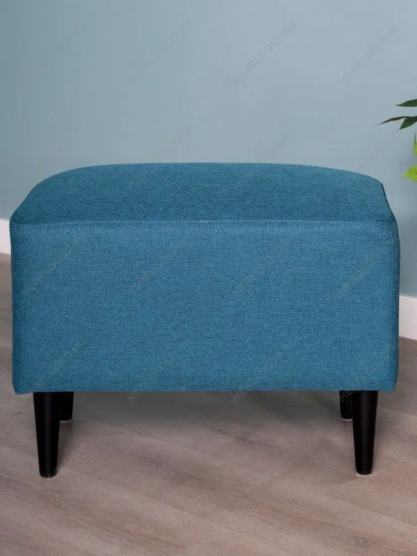 Пуф КИРКАС, 57х36х43 см, сине-зелёный | изображение 1