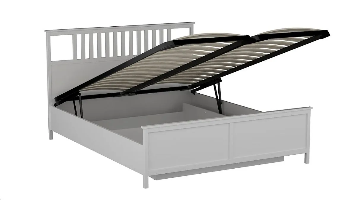 Кровать 1600 NEW с подъемным механизмом, Фрея (1700*2092*1104) Белый