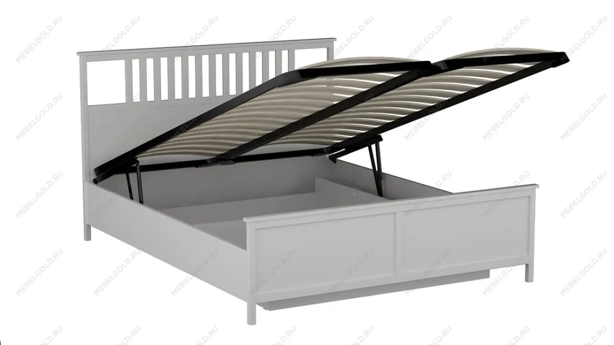 Кровать 1600 NEW с подъемным механизмом, Фрея (1700*2092*1104) Белый