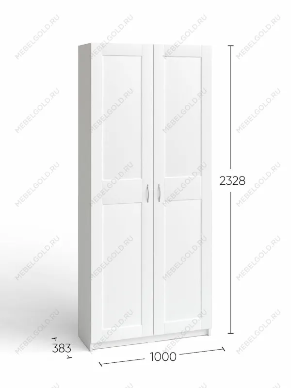 Шкаф Макс, 2 двери, 100х38х233 см, черно-коричневый, дуб венге | изображение 10