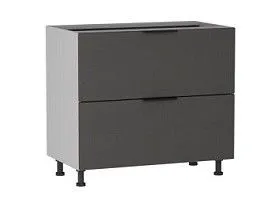 Стол с ящиками СЯ-2-90, Ватель (900*523*820) Экокожа Серый, 23324