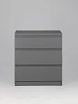 Комод Кастор, 3 ящика, 65х40х71 см, серый | изображение 11