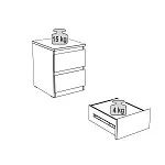 Тумба прикроватная Мальта, 48х40х54 см, белая | изображение 24