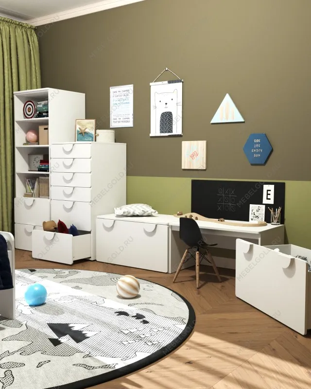 ПИКСИ стеллаж с 2 ящиками 60x57x183, робкий подснежник | изображение 6