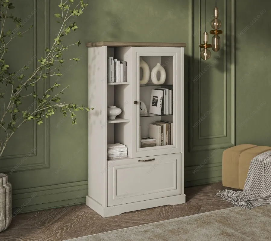 Шкаф с витриной Тоскана 1V1D3N - Выставка Балашиха | изображение 2