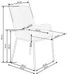 Стул кухонный Halmar K481 (бежевый/черный) | изображение 8