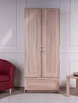 Шкаф Сириус, 2 двери и 1 ящик, 78х50х190 см, дуб сонома | изображение 5