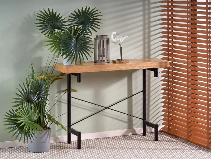 Консоль Halmar INFERNO (дуб натуральный/черный) | изображение 5