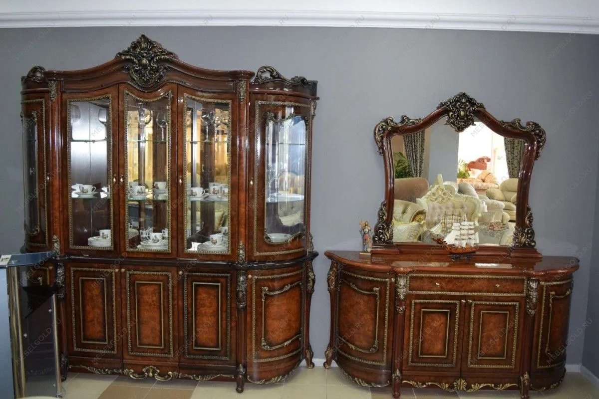 Сервант Джоконда 4-ств корень дуба глянец | изображение 4