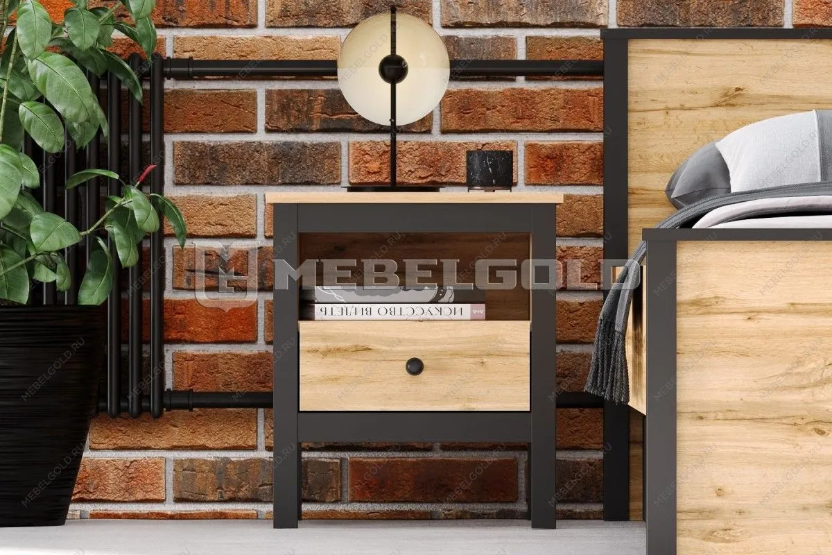 Тумба прикроватная Лофт KOM1S | изображение 1