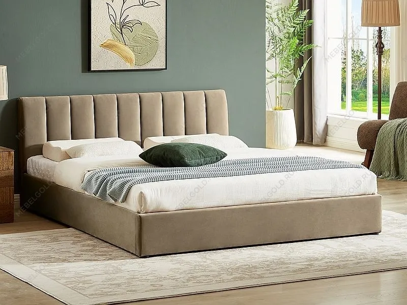 Кровать Signal MONTREAL Velvet Bluvel 28 (бежевый) 160/200
