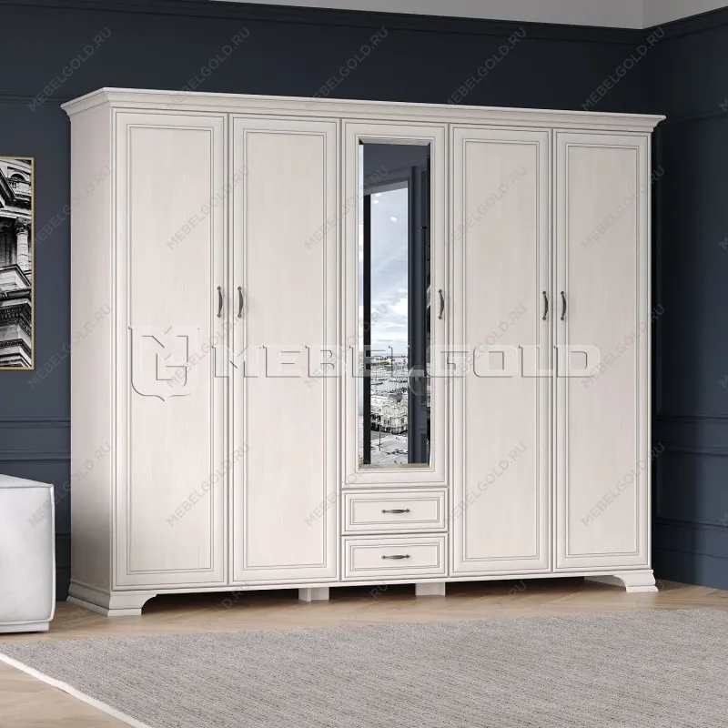 Шкаф Тиффани 5DG2S Z вудлайн кремовый | изображение 2