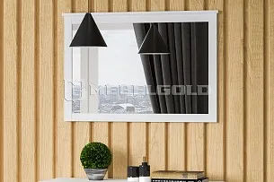 Зеркало Ева (Хельга) LUS/90 белый