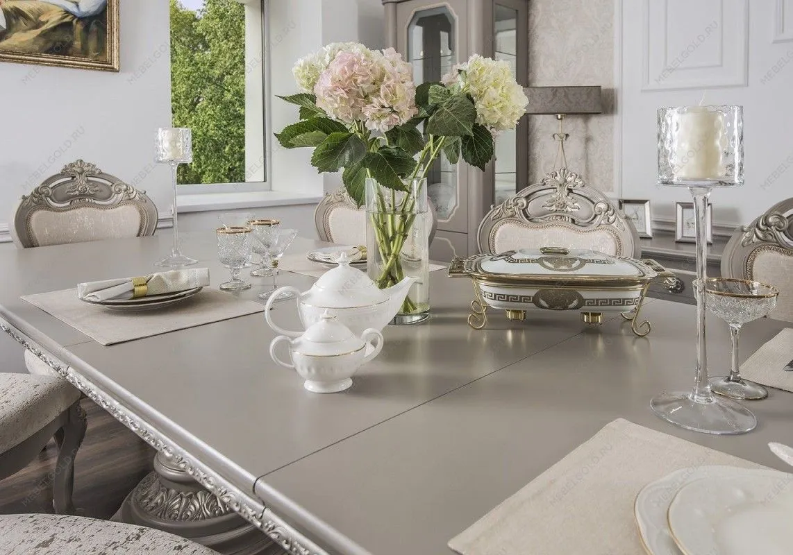 Стол Лали прямоугольный серый камень | изображение 8