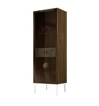 Витрина Bogemia Woodline Fi (Белый/Золото) БМВ1-1С