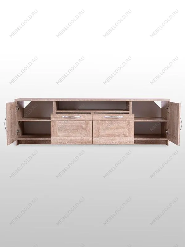 Тумба для ТВ Сириус, 2 двери и 2 ящика, 156х41х47 см, дуб сонома | изображение 9