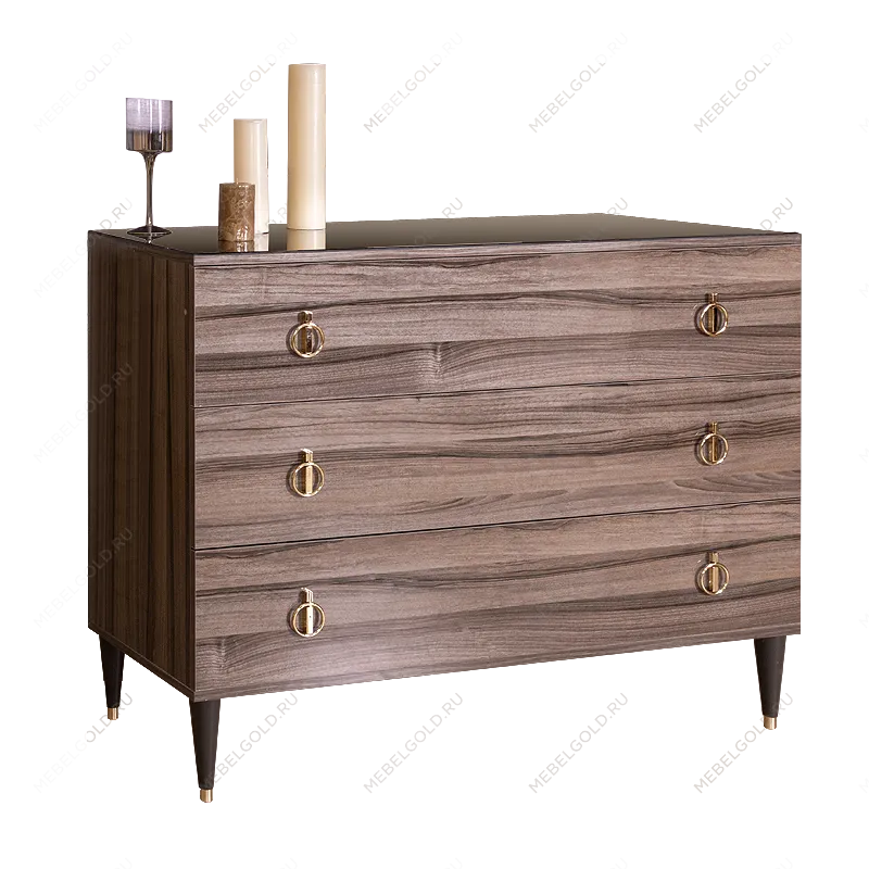 Комод Римини (Орех империя/Золото) РМКМ-1