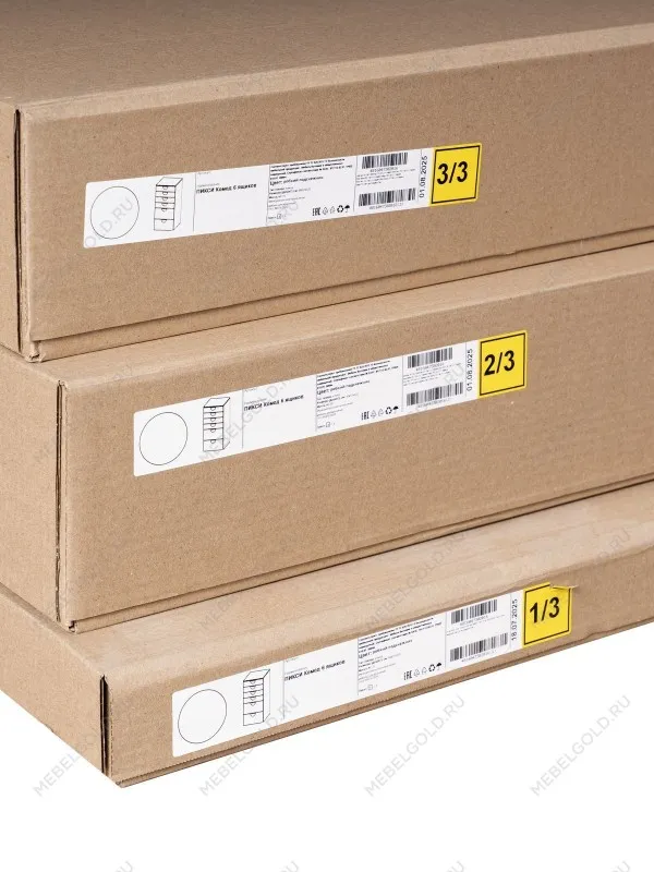 Комод Пикси, 6 ящиков 60x57x120, робкий подснежник | изображение 19