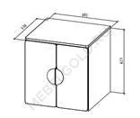 ПИКСИ шкаф распашной с 2 дверьми 60x57x63, мечтательный пион | изображение 3