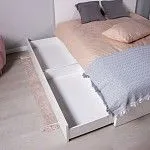 МАЛЬМ / VARMA Сэнгбокс комплект 2-ух выкатных ящиков 100х61х26,5, белый | изображение 3