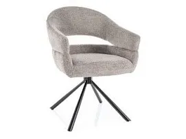 Стул кухонный Signal BORGO Raven 07 поворотный (серый/черный)