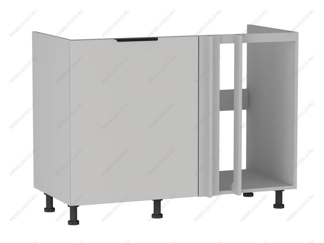 Стол под мойку угловой СМУ-120, Ватель (1100*554*820) Экокожа Белый, 23915