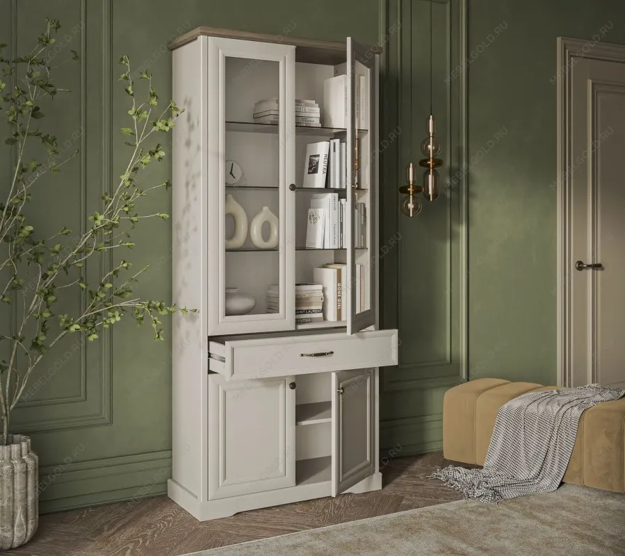 Шкаф с витриной Тоскана 2V2D1S | изображение 3