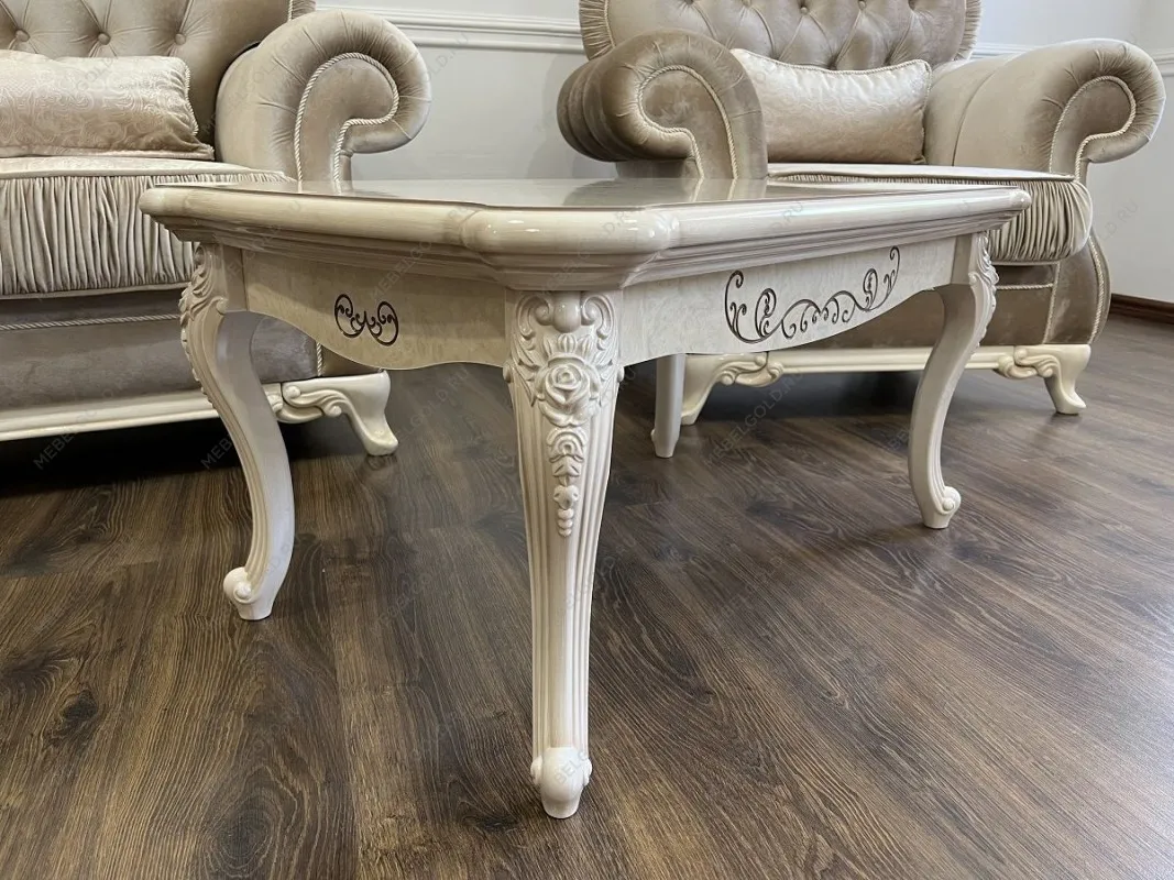 м. Марьина Роща - Столик прямоугольный Патрисия крем корень глянец | изображение 2