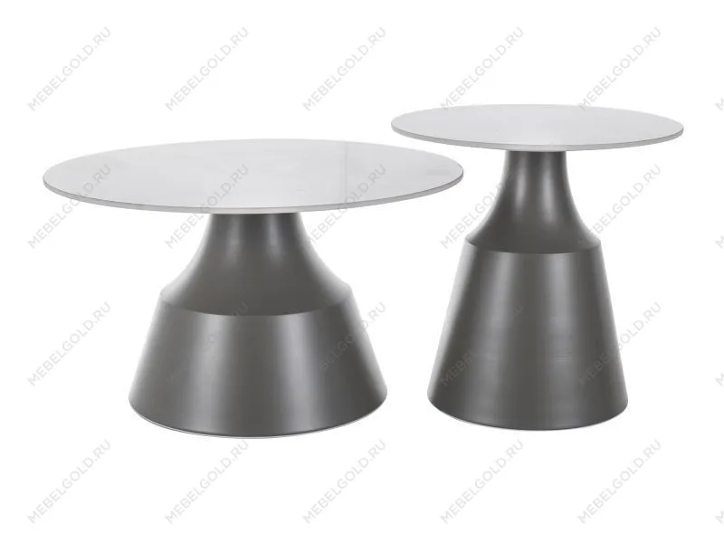Комплект Signal ITAKA, 2 стола журнальных (белый/серый)
