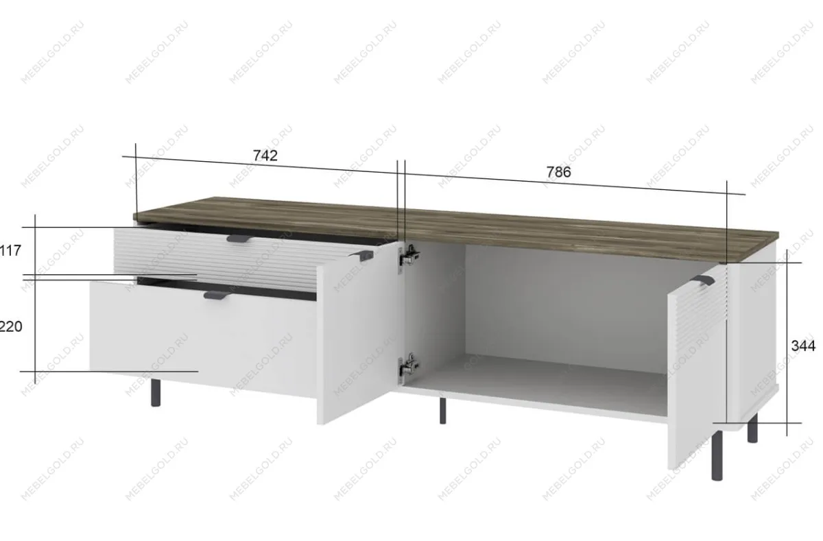 Тумба Симпл RTV 2D2S | изображение 2