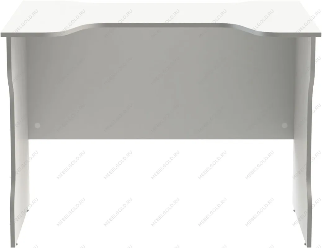 Стол компьютерный Вардиг, 100х75х82 см, белый/серый | изображение 2