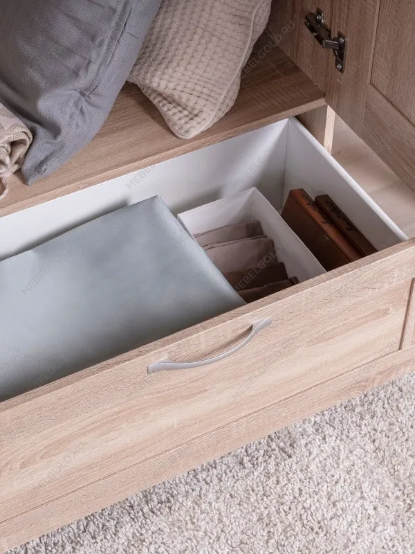 Шкаф Сириус, 2 двери и 1 ящик, 78х50х190 см, дуб сонома | изображение 3