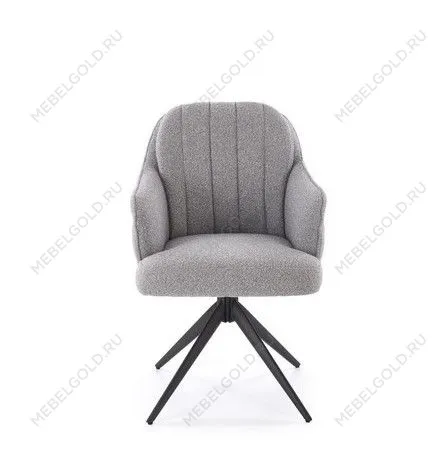 Стул кухонный Halmar K570 поворотный (серый/черный) | изображение 3