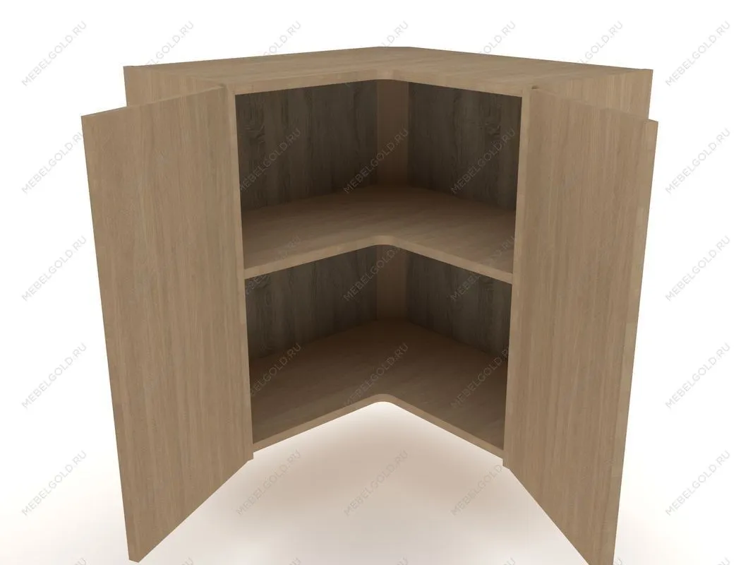 Шкаф угловой ШУГ-60к, Женева (600*600*600) Дуб Палермо, 21943 | изображение 2