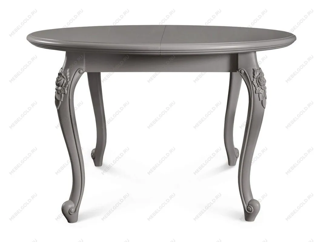 Стол Мокко круглый серый камень