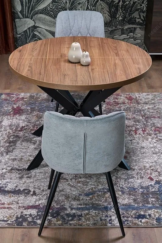 Стол обеденный Halmar PERONI раскладной (орех/черный) | изображение 11